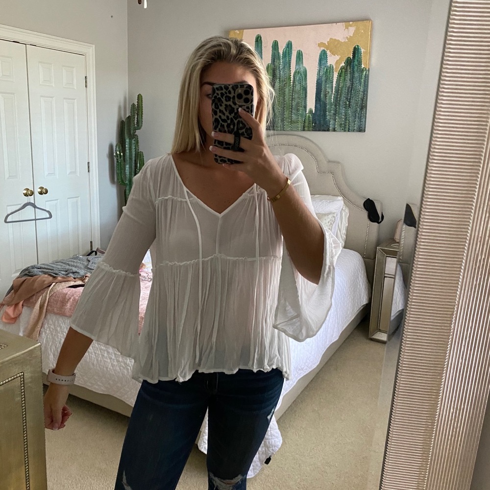 Simple white blouse